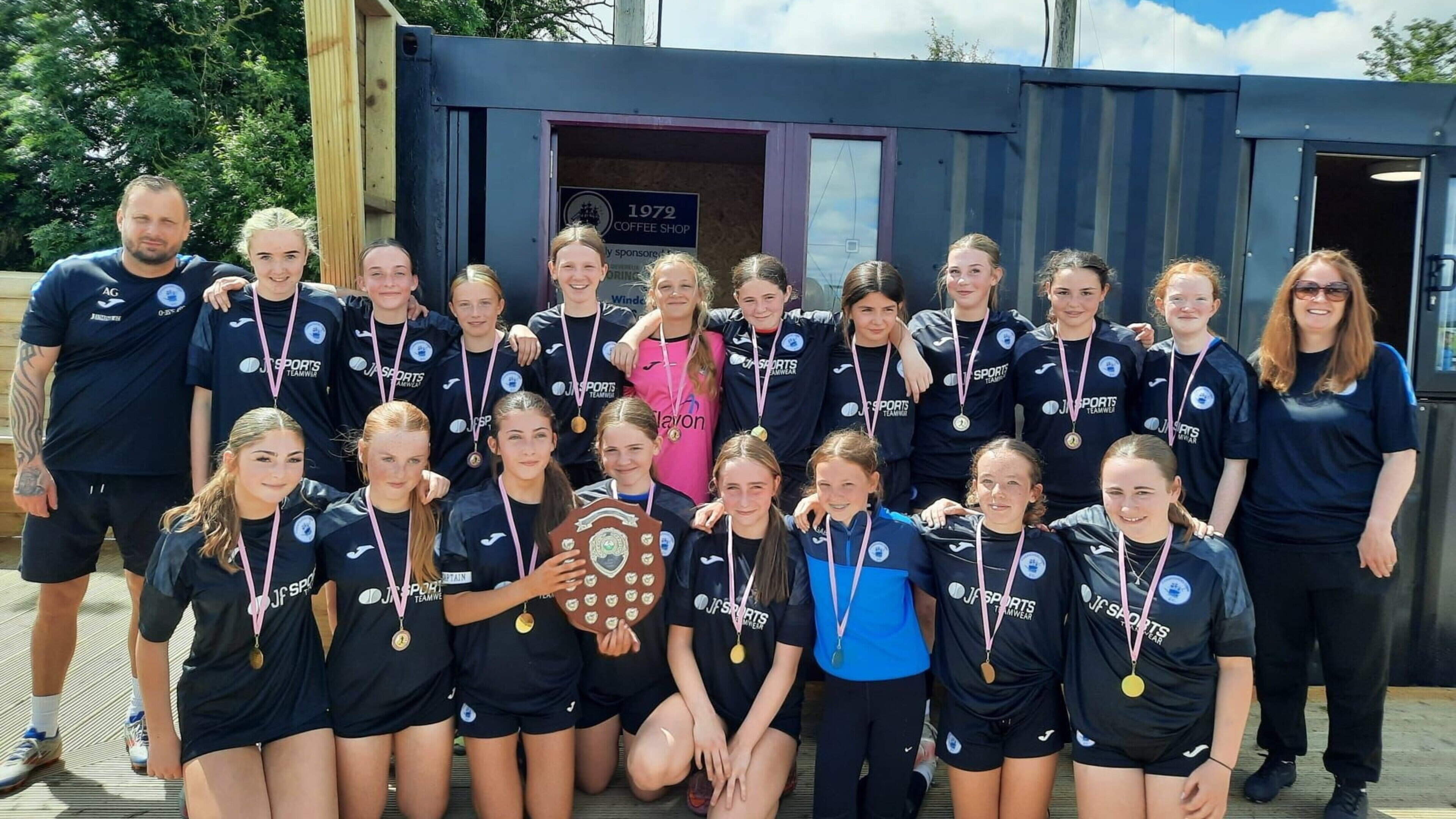 Courtown Hibs schoolgirls complete fine treble